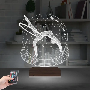 Jimnastik Jimlastik Kişiye Özel 3D Lamba - Masa Gece Lambası Jimnastik Jimlastik Kişiye Özel 3D Lamba - Masa Gece Lambası