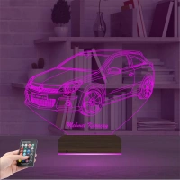Opel Astra Araba Kişiye Özel 3D Lamba - Masa Gece Lambası