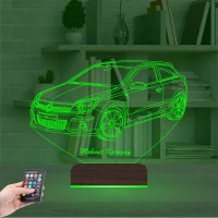 Opel Astra Araba Kişiye Özel 3D Lamba - Masa Gece Lambası