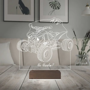 Atv Outdoor Motor Tasarım Kişiye Özel 3D Lamba - Masa Gece Lambası Atv Outdoor Motor Tasarım Kişiye Özel 3D Lamba - Masa Gece Lambası