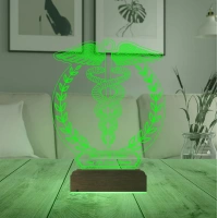 Doktor Tıp Logo Tasarım Hediye Kişiye Özel 3D Lamba - Masa Gece Lambası Doktor Tıp Logo Tasarım Hediye Kişiye Özel 3D Lamba - Masa Gece Lambası