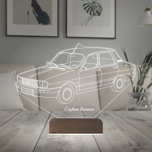 Renault 12 Klasik Araba Kişiye Özel 3D Lamba - Masa Gece Lambası Renault 12 Klasik Araba Kişiye Özel 3D Lamba - Masa Gece Lambası