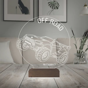 Off Road Arazi Aracı Jeep Tasarım Kişiye Özel 3D Lamba - Masa Gece Lambası Off Road Arazi Aracı Jeep Tasarım Kişiye Özel 3D Lamba - Masa Gece Lambası