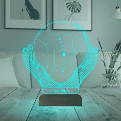 Fizyo Terapist Fizik Tedavi Doktor Hediye Kişiye Özel 3D Lamba - Masa Gece Lambası Fizyo Terapist Fizik Tedavi Doktor Hediye Kişiye Özel 3D Lamba - Masa Gece Lambası