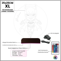 Çocuk Odası Batman Çizgi Film Kişiye Özel 3D Lamba - Masa Gece Lambası