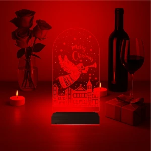 Yılbaşı Hediyesi Yeni Yıl Kişiye Özel 3D Lamba - Masa Gece Lambası Yılbaşı Hediyesi Yeni Yıl Kişiye Özel 3D Lamba - Masa Gece Lambası
