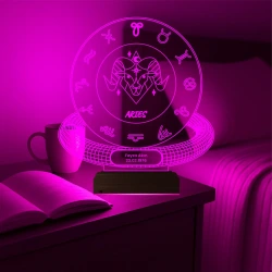 Koç Burcu Aries Astroloji Doğum Günü Hediyesi Kişiye Özel 3D Lamba - Masa Gece Lambası Koç Burcu Aries Astroloji Doğum Günü Hediyesi Kişiye Özel 3D Lamba - Masa Gece Lambası